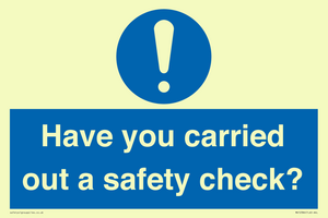 MV12386: Have you carried out a safety check?