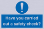 MV12386: Have you carried out a safety check?