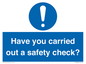 MV12386: Have you carried out a safety check?
