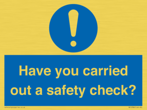 MV12386: Have you carried out a safety check?