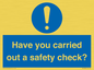 MV12386: Have you carried out a safety check?