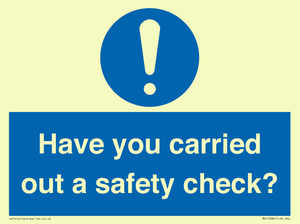 MV12386: Have you carried out a safety check?