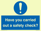MV12386: Have you carried out a safety check?
