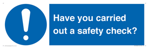 MV12386: Have you carried out a safety check?