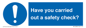 MV12386: Have you carried out a safety check?