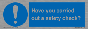 MV12386: Have you carried out a safety check?
