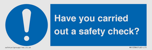 MV12386: Have you carried out a safety check?