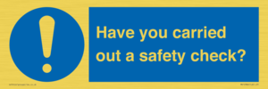 MV12386: Have you carried out a safety check?