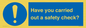 MV12386: Have you carried out a safety check?