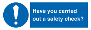 MV12386: Have you carried out a safety check?