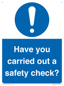 MV12386: Have you carried out a safety check?
