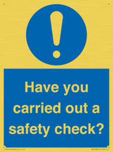 MV12386: Have you carried out a safety check?