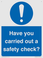 MV12386: Have you carried out a safety check?