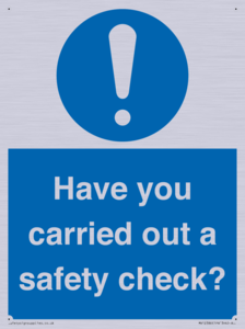MV12386: Have you carried out a safety check?