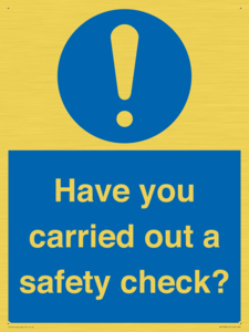 MV12386: Have you carried out a safety check?