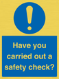 MV12386: Have you carried out a safety check?