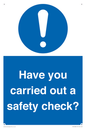 MV12386: Have you carried out a safety check?