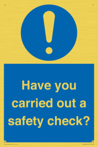 MV12386: Have you carried out a safety check?
