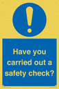 MV12386: Have you carried out a safety check?