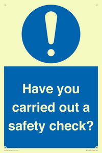 MV12386: Have you carried out a safety check?