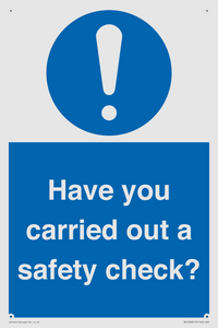 MV12386: Have you carried out a safety check?