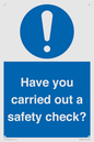 MV12386: Have you carried out a safety check?