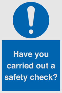 MV12386: Have you carried out a safety check?