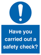 MV12386: Have you carried out a safety check?