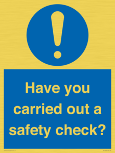 MV12386: Have you carried out a safety check?