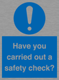 MV12386: Have you carried out a safety check?