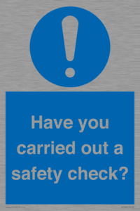 MV12386: Have you carried out a safety check?