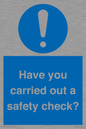 MV12386: Have you carried out a safety check?