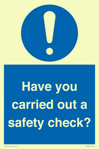 MV12386: Have you carried out a safety check?