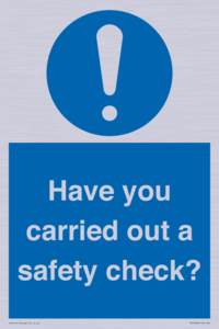 MV12386: Have you carried out a safety check?