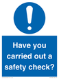 MV12386: Have you carried out a safety check?