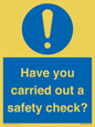 MV12386: Have you carried out a safety check?
