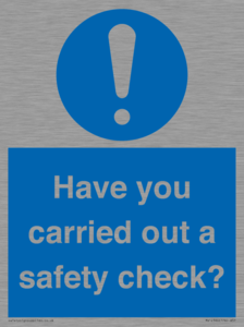 MV12386: Have you carried out a safety check?