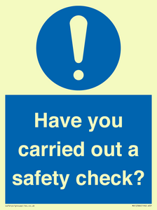 MV12386: Have you carried out a safety check?