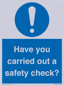 MV12386: Have you carried out a safety check?