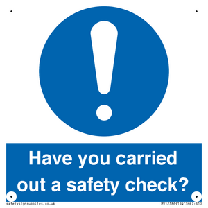 MV12386: Have you carried out a safety check?