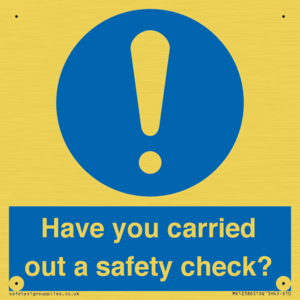 MV12386: Have you carried out a safety check?