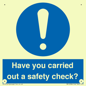 MV12386: Have you carried out a safety check?