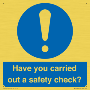 MV12386: Have you carried out a safety check?