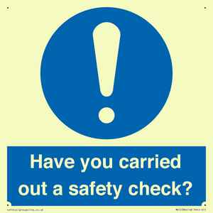 MV12386: Have you carried out a safety check?