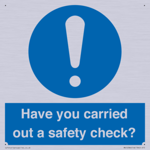 MV12386: Have you carried out a safety check?