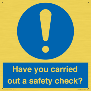 MV12386: Have you carried out a safety check?