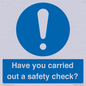 MV12386: Have you carried out a safety check?