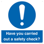 MV12386: Have you carried out a safety check?