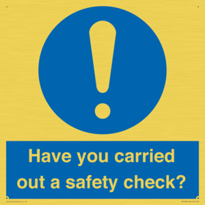 MV12386: Have you carried out a safety check?