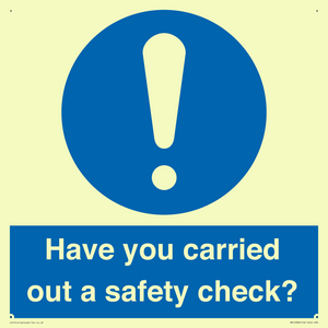 MV12386: Have you carried out a safety check?